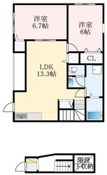 滝谷駅 徒歩13分 2階の物件間取画像